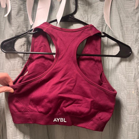 maroon aybl sports bra, size medium - Picture 2 of 2